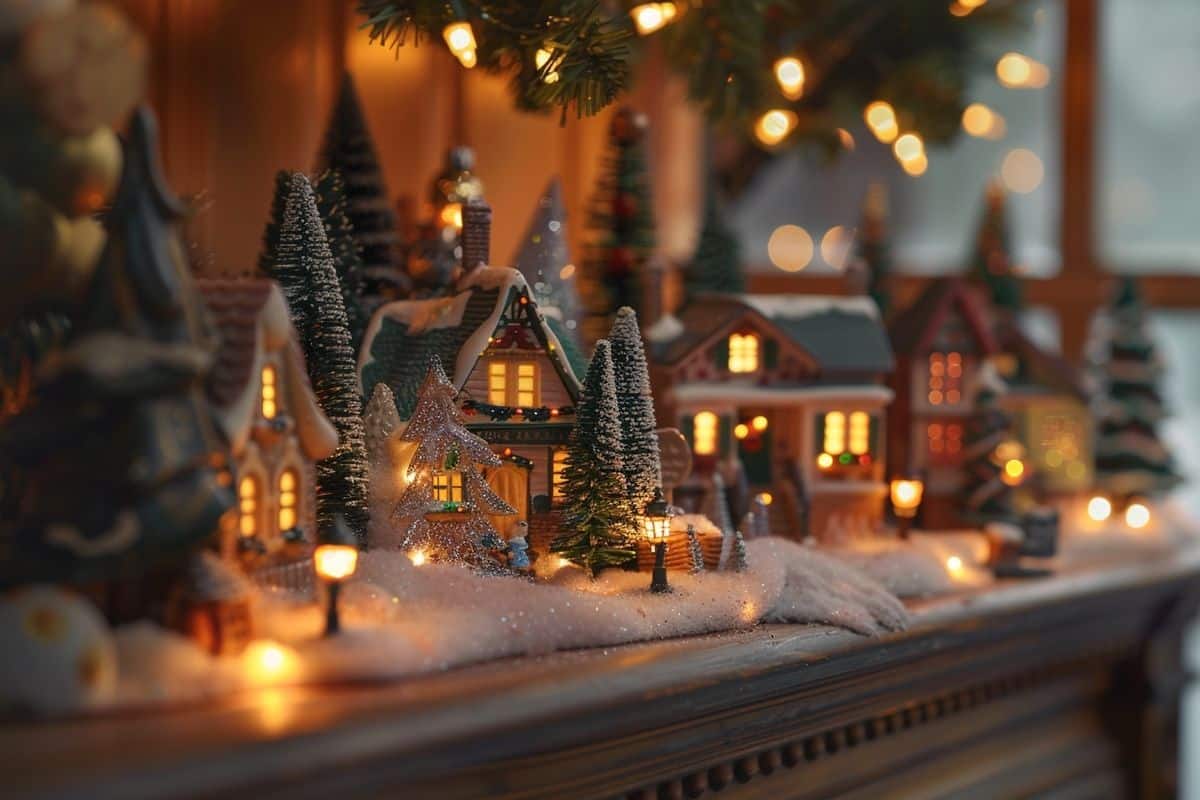 Créer un Charmant Village de Noël à Petit Prix avec des Trouvailles de Dollar Tree