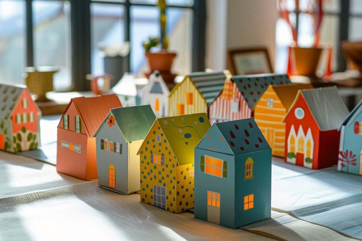 Stage créatif à Contrexéville : Fabrique ta maison en papier lors de notre atelier bricolage